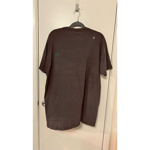 Volcom Mens T Shirt Diamonds Palm Trees Fish Boats Gray SZ XL - Picture 9 of 9